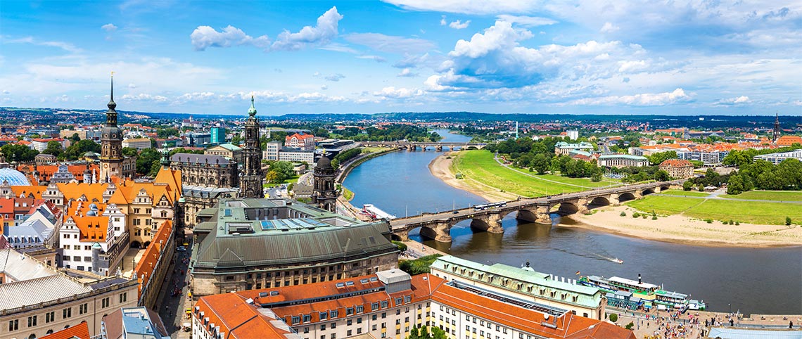 Panoramabild von Dresden